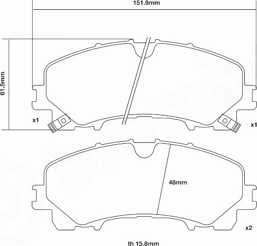 Brembo 07.D435.58 - Комплект высокоэффективных тормозных колодок unicars.by