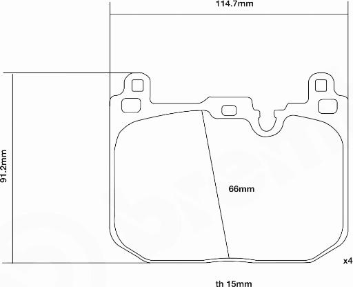 Brembo 07.D435.64 - Комплект высокоэффективных тормозных колодок unicars.by