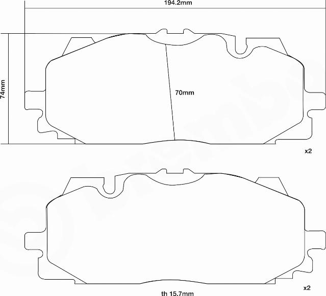 Brembo 07.D435.61 - Комплект высокоэффективных тормозных колодок unicars.by