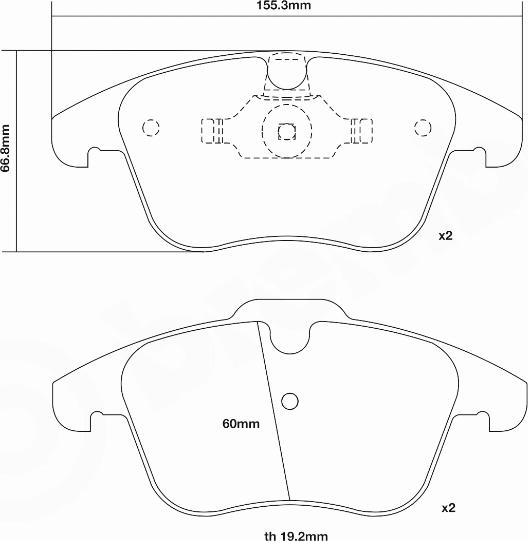 Brembo 07.D435.03 - Комплект высокоэффективных тормозных колодок unicars.by