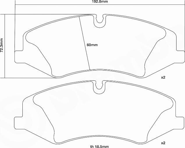 Brembo 07.D435.02 - Комплект высокоэффективных тормозных колодок unicars.by