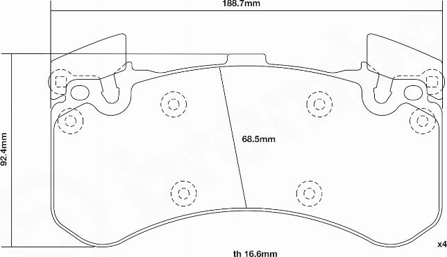 Brembo 07.D435.26 - Комплект высокоэффективных тормозных колодок unicars.by