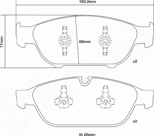 Brembo 07.D435.23 - Комплект высокоэффективных тормозных колодок unicars.by