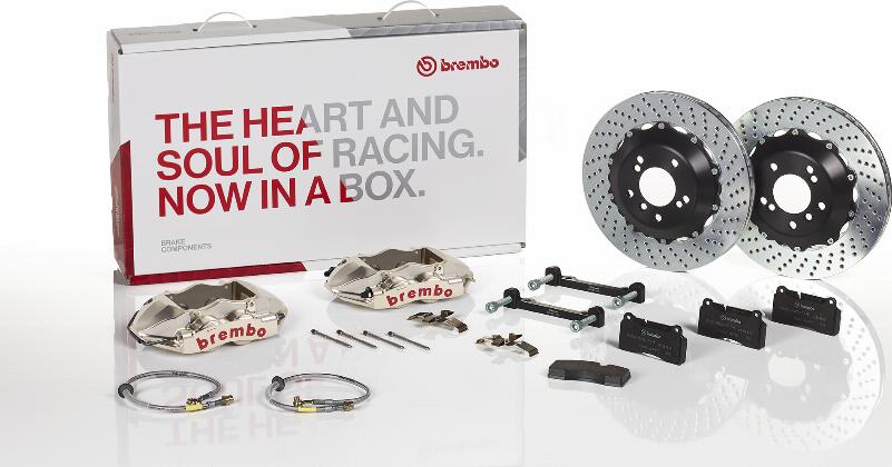 Brembo 1P1.6001AR - Комплект экономичных тормозов unicars.by