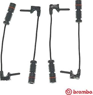 Brembo A 00 256 - Сигнализатор, износ тормозных колодок unicars.by