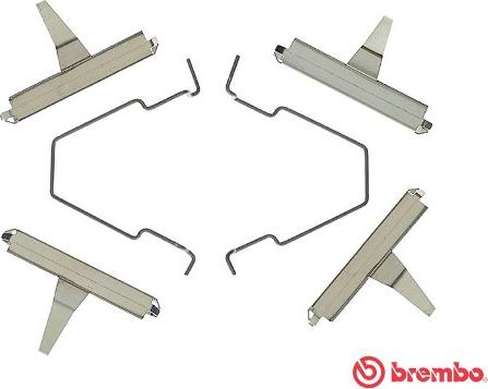 Brembo A 02 243 - Комплектующие для колодок дискового тормоза unicars.by