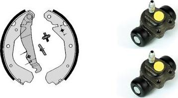 Brembo H 59 015 - Комплект тормозных колодок, барабанные unicars.by