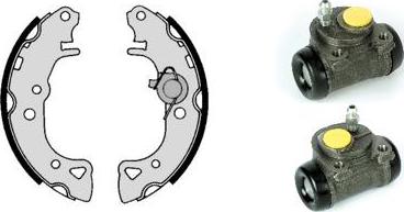 Brembo H 61 055 - Комплект тормозных колодок, барабанные unicars.by