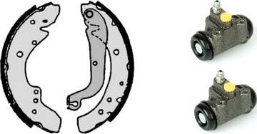 Brembo H 68 058 - Комплект тормозных колодок, барабанные unicars.by