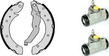 Brembo H 06 010 - Комплект тормозных колодок, барабанные unicars.by