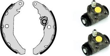 Brembo H 24 015 - Комплект тормозных колодок, барабанные unicars.by