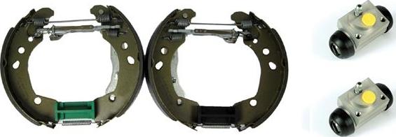 Brembo K 56 012 - Комплект тормозных колодок, барабанные unicars.by