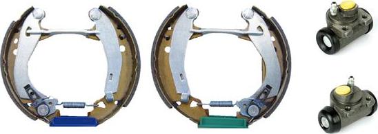 Brembo K 61 049 - Комплект тормозных колодок, барабанные unicars.by