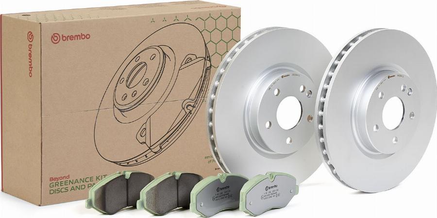 Brembo KT 10 031 - Дисковый тормозной механизм, комплект unicars.by