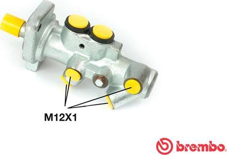 Brembo M 85 016 - Главный тормозной цилиндр unicars.by