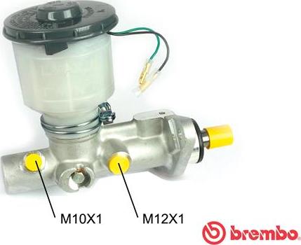 Brembo M 28 014 - Главный тормозной цилиндр unicars.by