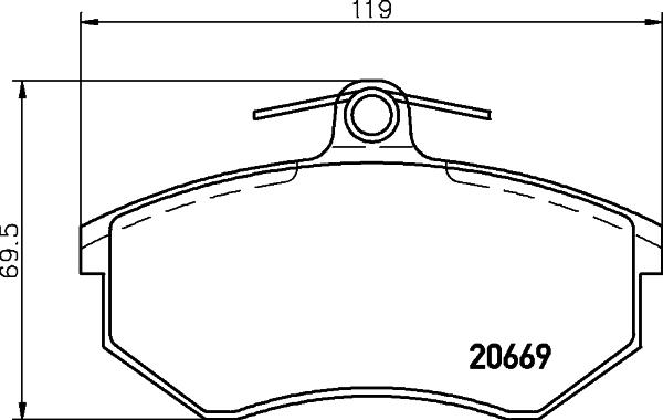 Brembo P 99 026 - Тормозные колодки, дисковые, комплект unicars.by