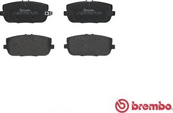 Brembo P 49 044 - Тормозные колодки, дисковые, комплект unicars.by