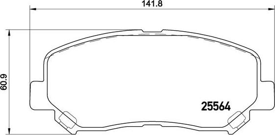 Brembo P 49 045 - Тормозные колодки, дисковые, комплект unicars.by