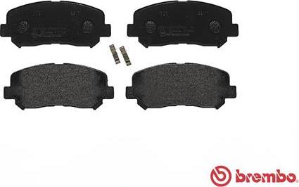 Brembo P 49 045 - Тормозные колодки, дисковые, комплект unicars.by