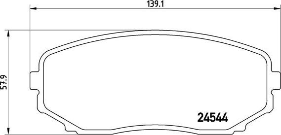 Brembo P 49 040 - Тормозные колодки, дисковые, комплект unicars.by