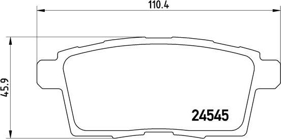 Brembo P 49 041 - Тормозные колодки, дисковые, комплект unicars.by