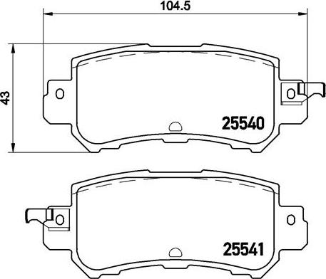 Brembo P 49 047 - Тормозные колодки, дисковые, комплект unicars.by