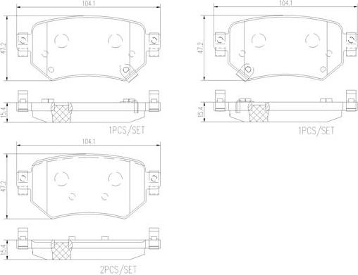 Brembo P49059N - Тормозные колодки, дисковые, комплект unicars.by