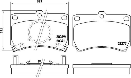 Brembo P 49 007 - Тормозные колодки, дисковые, комплект unicars.by