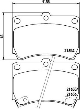 Brembo P 49 016 - Тормозные колодки, дисковые, комплект unicars.by