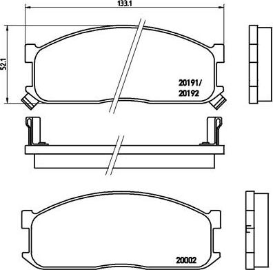 Brembo P 49 010 - Тормозные колодки, дисковые, комплект unicars.by