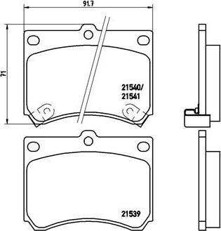 Brembo P 49 011 - Тормозные колодки, дисковые, комплект unicars.by