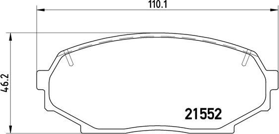 Brembo P 49 017 - Тормозные колодки, дисковые, комплект unicars.by