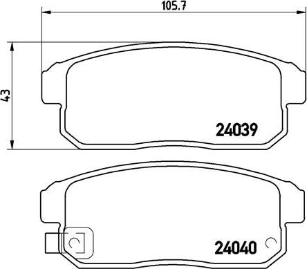 Brembo P 49 035 - Тормозные колодки, дисковые, комплект unicars.by