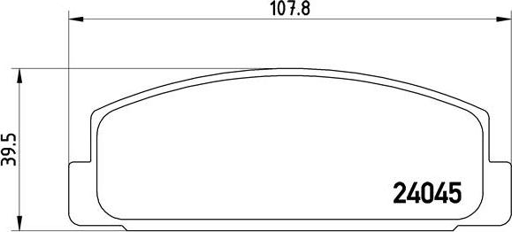 Brembo P 49 036 - Тормозные колодки, дисковые, комплект unicars.by