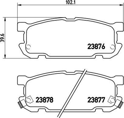 Brembo P 49 030 - Тормозные колодки, дисковые, комплект unicars.by