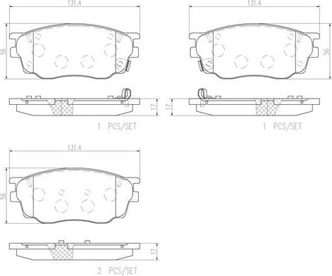 Brembo P49033N - Тормозные колодки, дисковые, комплект unicars.by