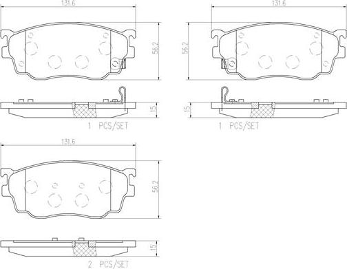 Brembo P49026N - Тормозные колодки, дисковые, комплект unicars.by