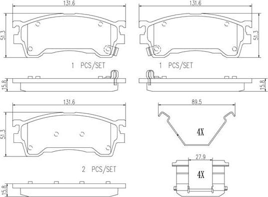 Brembo P49023N - Тормозные колодки, дисковые, комплект unicars.by