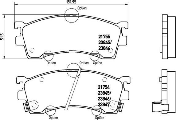 Brembo P 49 023 - Тормозные колодки, дисковые, комплект unicars.by