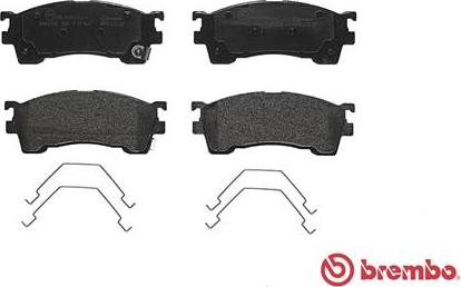 Brembo P 49 023 - Тормозные колодки, дисковые, комплект unicars.by