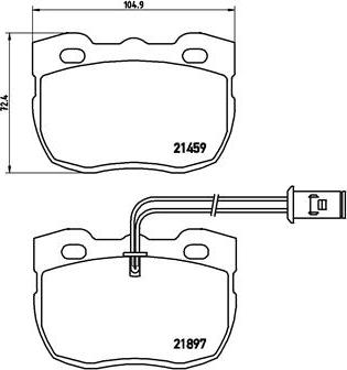 Brembo P 44 004 - Тормозные колодки, дисковые, комплект unicars.by