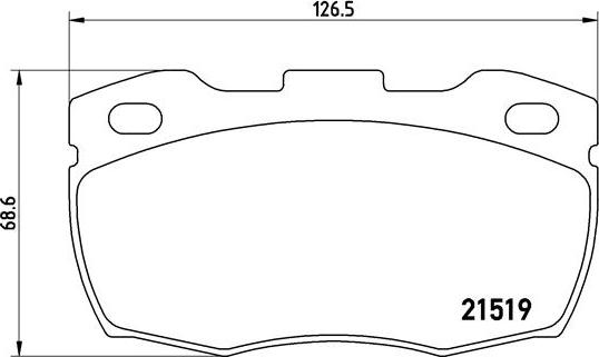 Brembo P 44 005 - Тормозные колодки, дисковые, комплект unicars.by