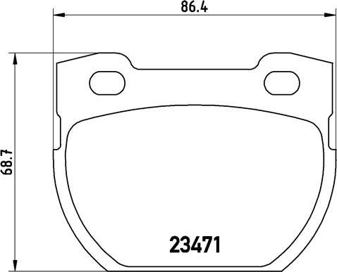 Brembo P44006N - Тормозные колодки, дисковые, комплект unicars.by