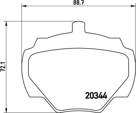 Brembo P 44 001 - Тормозные колодки, дисковые, комплект unicars.by