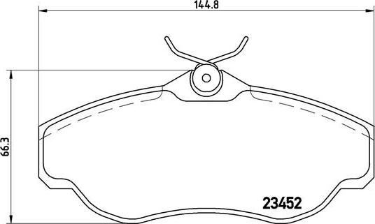 Brembo P 44 008 - Тормозные колодки, дисковые, комплект unicars.by