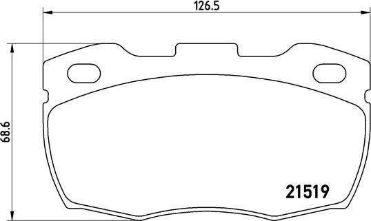 Brembo P 44 015 - Тормозные колодки, дисковые, комплект unicars.by