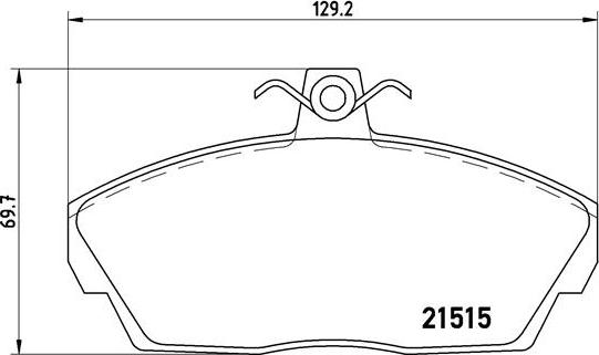 Brembo P 44 010 - Тормозные колодки, дисковые, комплект unicars.by