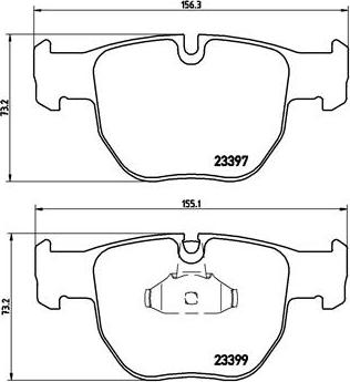 Brembo P 44 012 - Тормозные колодки, дисковые, комплект unicars.by