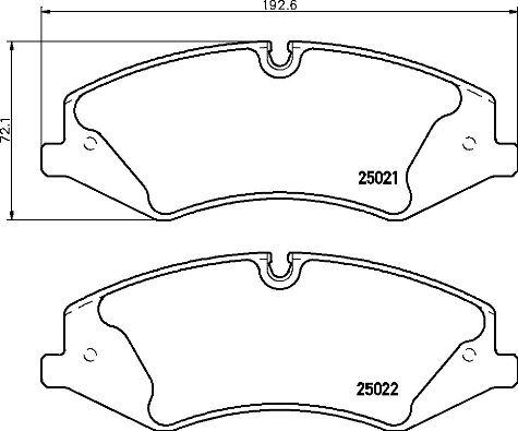 Brembo P 44 024 - Тормозные колодки, дисковые, комплект unicars.by